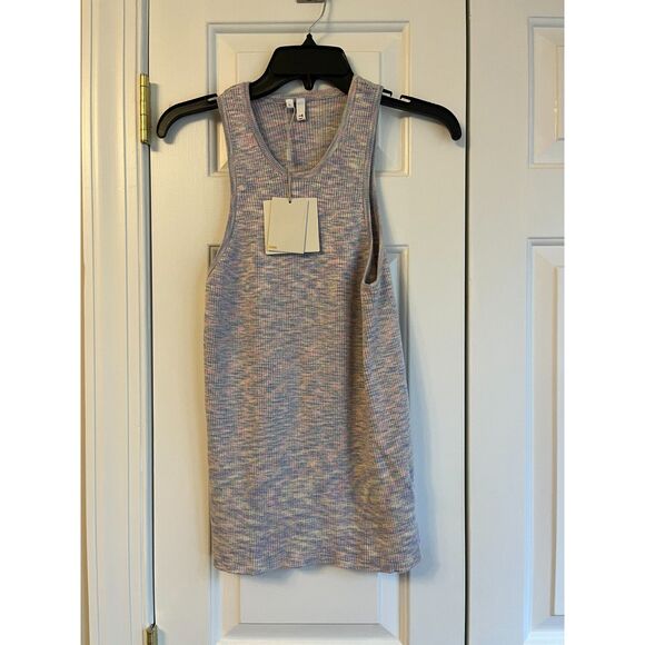 Tibi printed combed cotton ribbed tank - Picture 5 of 6